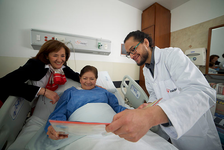 Fotografía de los pacientes en el programa Leer para sanar