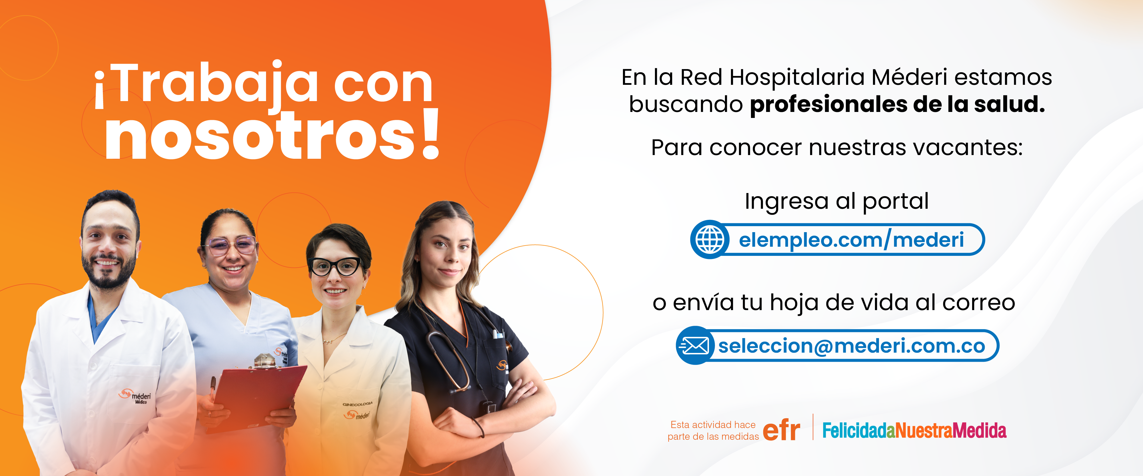 ¡Trabaja con nosotros!