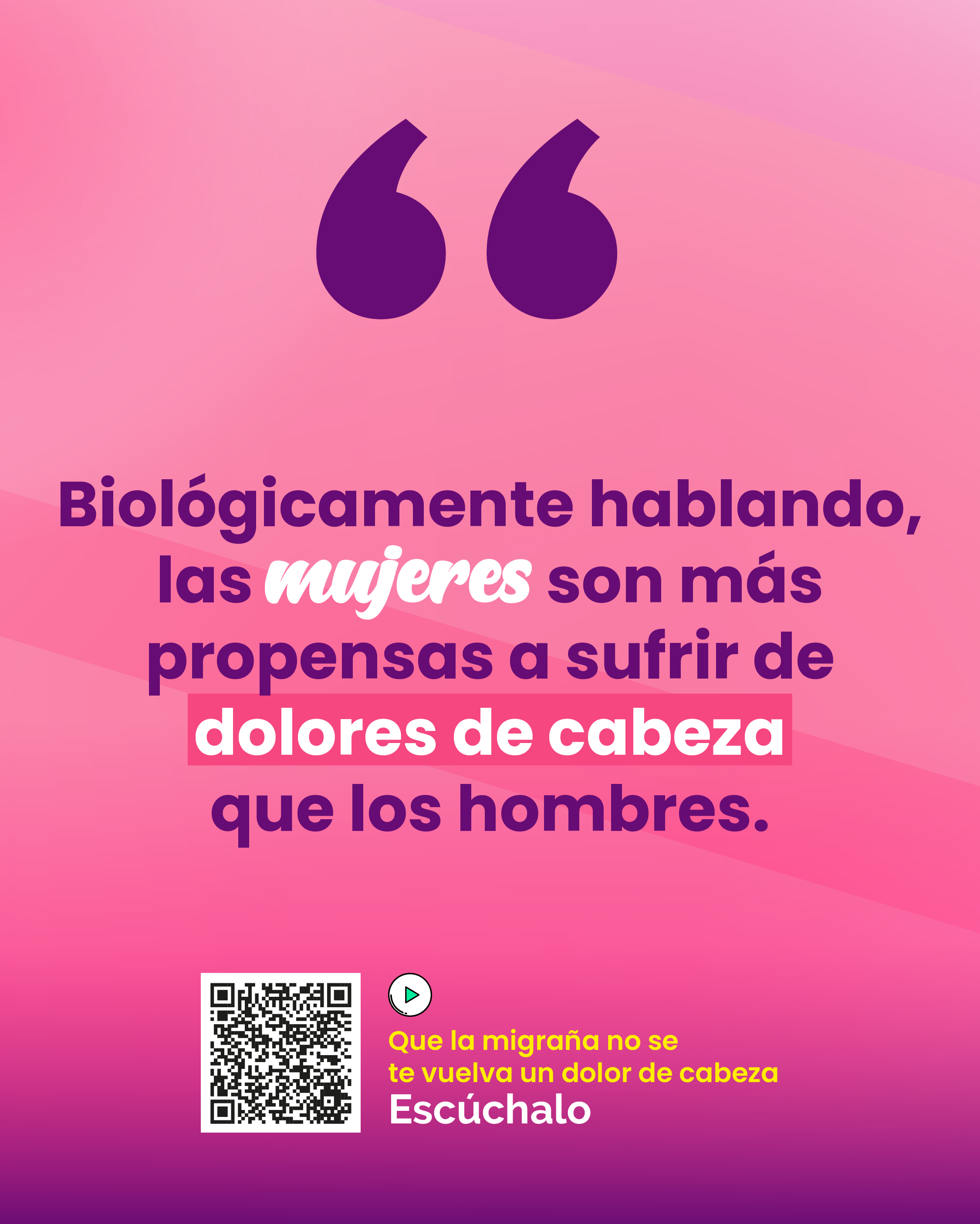 La mujeres son más propensas a los dolores de cabeza