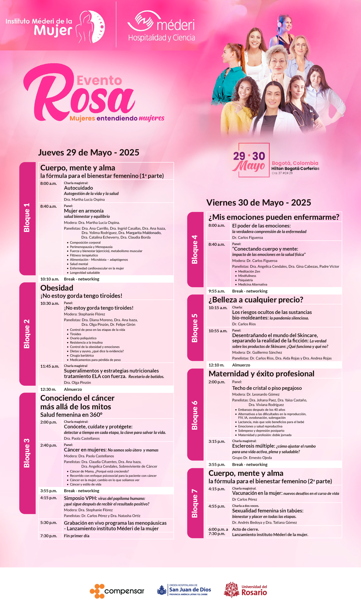 Agenda Evento Rosa